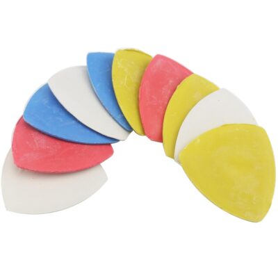 Ogrmar Professional Tailor’s Chalk | Triangle Fabric Chalk Markers | Multi-Coloured | Set of 10