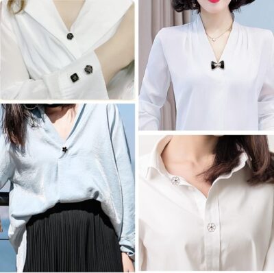 20pcs Brooch Pins for Women Cover Up Button Pins Instant Button Jeans Button Pins Women Shirt Safety Brooch Enamel Pins Modesty Pins Pearl Brooch Buttons for DIY Clothing Dress Coat