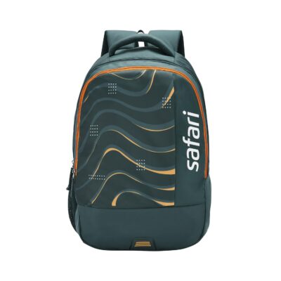 Safari Whirl 32L Casual Printed Backpack, 2 compartments, bottle holder, Front pocket, school bag for boys and girls, college bag, office bag, travel bag for men and women, Color- Dark Teal