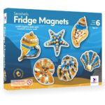 Art N Craft Kit for Kids, Creative & DIY Toys, Kids Activity for Age of 8+ Year - Seashells Fridge Magnets