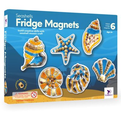 Art N Craft Kit for Kids, Creative & DIY Toys, Kids Activity for Age of 8+ Year - Seashells Fridge Magnets