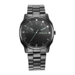 Fastrack Men Stunners Quartz Analog Black Dial Stainless Steel Strap Watch for Guys - NT3255NM02