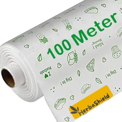 100Meter Food Wrapping Paper Roll - Premium Non-Stick Butter Wrapping Paper, Re-Heatable Non Stick, Parchment Paper