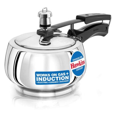 Triply stainless steel dosa tawa with nonstick honeycomb surface and rosewood handle, perfect for gas and induction cooking.