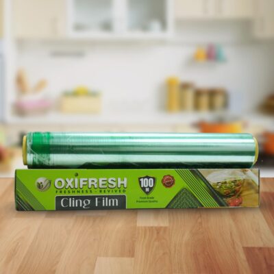 100 M Biodegradable Certified Cling Film | 10 Microns – 300mm | Non-Toxic | Multipurpose Food Wrapping & Packaging | Food Wrapping| (1, 60 Meter)