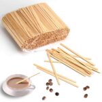 Pack of 500 Pcs Large Size Coffee Stir Sticks Wood Stirrers Disposable Drink Stirrers for Tea Beverages (5.5 Inch, 500)