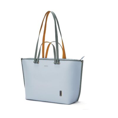 MOKOBARA The Belle Tote | Women Tote Bag for Office Use with Vegan Leather & Water Resistant Finish, Fits 16 inch Laptop, Multiple Compartments & Sturdy Base for Travel & Work