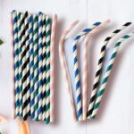 Paper straws for drinking juice (50 pcs) size(6mm)