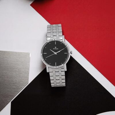 Titan Karishma Analog Black Dial Men's Watch NM1639SM02/NN1639SM02