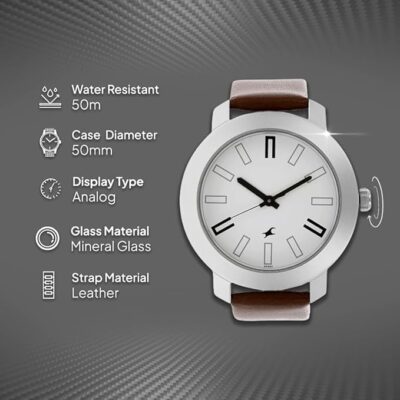Fastrack Casual Analog White Dial Men's Watch NM3120SL01/NN3120SL01
