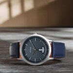 Titan Karishma Quartz Analog Blue Dial Leather Strap Watch for Men-1825SL14/NT1825SL14