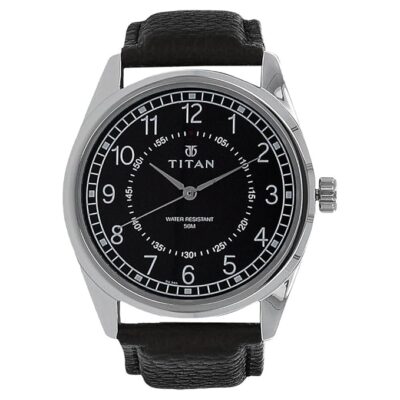 Titan Men's Strap Watch (Black)
