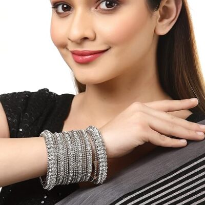 Fashion Jewellery Traditional Gold Plated Bracelet Bangles Set for Girls and Women