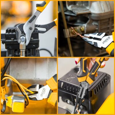 Designed to meet both professional and DIY needs, the kit includes essential hand tools such as an 8 oz claw hammer, 7″ combination pliers, 6″ adjustable wrench, and SL and PH screwdrivers.