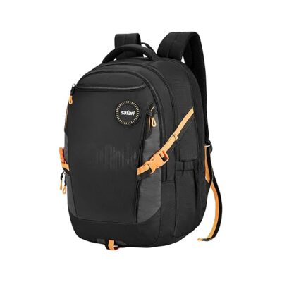 Safari Expand 43L Expandable Laptop Bag with Armor Base, Raincover, 3 Compartments, Compression Straps, Large Size Travel Bag, Ideal For 3-4 Days Staycations, Hiking, Office Bag