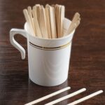 500 pc Large Size Coffee Stirrer Sticks | Tea Stirrer | Beverage Stirrer | Disposable Birchwood | Craft Stick with Round end | Large Size 5.5 Inch/ 14cm