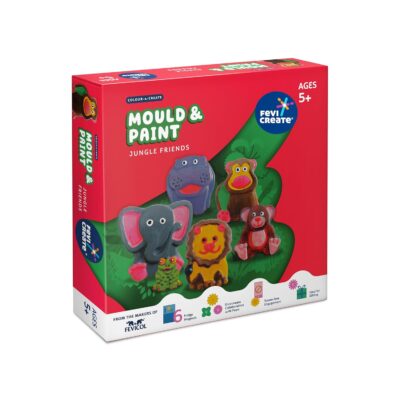 DIY Mould and Paint Jungle Animals Craft kit | Kids DIY Craft 5 Years | DIY kit