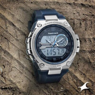 Fastrack Mean Machines Analog-Digital Black Dial Men's Watch 38055PP01/NN38055PP01