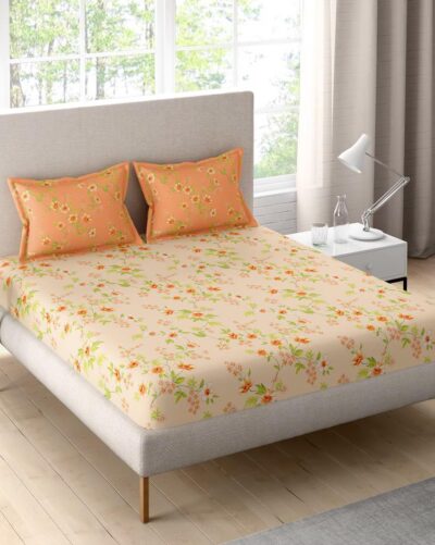 Portico New York Double Bedsheet Set with 2 Pillow Covers (224x254CM) (Sparkle 10)