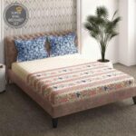 Portico New York Super King Size Flat Double Bedsheet with 2 Pillow Covers Shalimar 6