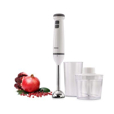 Usha 400 W Handblender (White) with Chopper bowl and beaker Silent Operation with Food Grade Blades, 2 Years Warranty