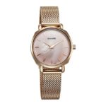 Sonata Quartz Analog Pink Dial Stainless Steel Strap Watch for Women