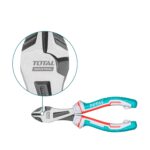 Total High leverage heavy-duty diagonal cutting pliers, 7"/180mm, 30% More Efficient than normal pliers, Chrome Vanadium (Cr-V) High Durability THT27716S