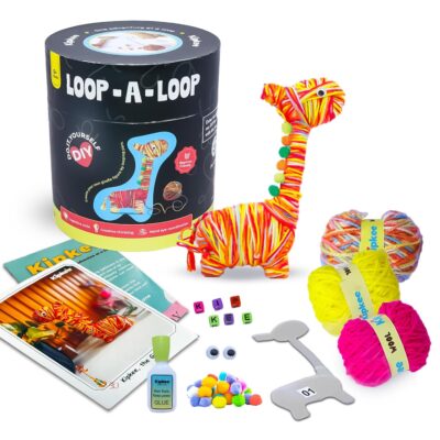 Loop-a-Loop Animals Art and Craft Kit | Create Beautiful Giraffe Toy | Craft kit for Kids | Best Gift for Girls & Boys Age 6, 7, 8, 9,10, 11, 12 Years |The Giraffe
