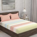 Portico New York Super King Size Flat Bedsheet with 2 Pillow Covers Cadence 14