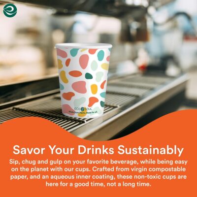 250 ml, 50 Count] Disposable Multi-Color Paper Cups| Plastic-Free Aqueous Coated | Eco-Friendly & Biodegradable Cups | Use & Throw Party Glasses | Ideal for Tea, Coffee & Water | 250 GSM