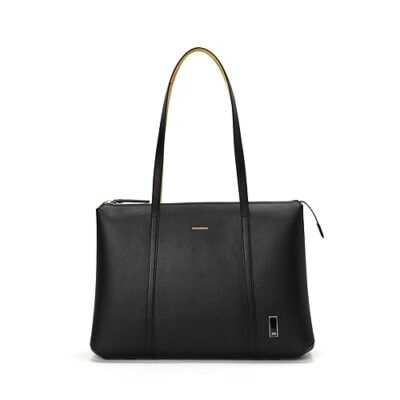 MOKOBARA The Easy Going Tote | Vegan Leather Black Tote Bag for Women