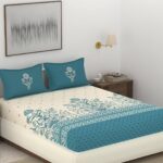 Portico New York Super King Size Flat Double Bedsheet with 2 Pillow Covers Shalimar 12