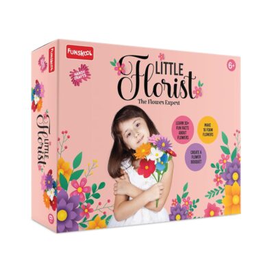 Handycrafts Little Florist, The Flower Expert, DIY Kit, Art and Craft Set for Kids, Learning, Fun & Engaging Activity for Childrens, Multicolour, Gift Set for Kids, Age 6+ Years