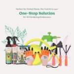Gardening Tool Kit for Balcony, Home | 10 Pcs | Cultivator, Weeder, Trowel, Pruner, Spray Pump, Watering Can Vermicompost, Plant Tonic Spray, Neem Guard Spray, Gloves