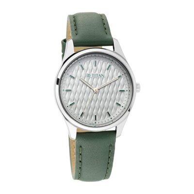 Titan Ladies Neo Economy Analog White Dial Women's Watch 2639SL04/NN2639SL04