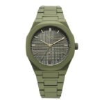 Fastrack Vyb Hustler Quartz Analog Green Dial Watch for Men
