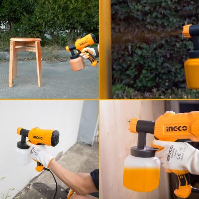 INGCO Paint Sprayer，800 ml Capacity, 450W, 1.5Mm Copper Nozzle,50Din-S, 380 Mil/Min