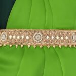 Fashions Traditional embroidery cloth Saree Waist Belt stretchable Kamarpatta kamarband for Women (zardosi belt for saree)