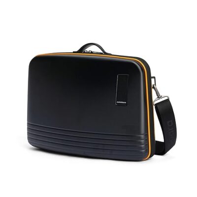 MOKOBARA The Hard Shell Briefcase | 14” inch Black Polycarbonate Laptop Messenger Bag for Men & Women
