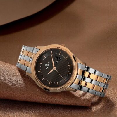 Titan Gents Karishma Analog Brown Dial Men's Watch NM1824KM01/NN1824KM01