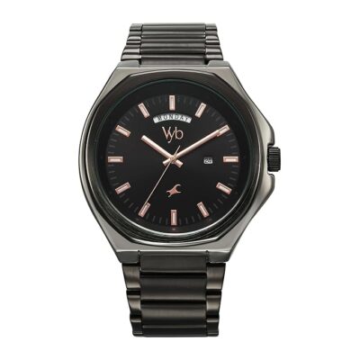 Fastrack Vyb Orion Quartz Analog Black Dial Watch for Men