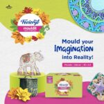 Mould It Clay 900 g | Clay Set for Modelling and Sculpting | Quick Air Dry Clay for Art and Craft | Create Murals, 3D Art, Sculptures & Home Decor | Gift for Artists, Students, Children