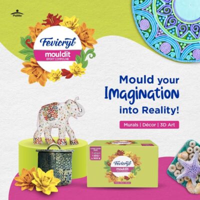 Mould It Clay 900 g | Clay Set for Modelling and Sculpting | Quick Air Dry Clay for Art and Craft | Create Murals, 3D Art, Sculptures & Home Decor | Gift for Artists, Students, Children