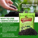 Vermicompost For Plants - 5 Kg | Odorless Fertilizer Powder | Ready to Use Organic Manure | Fertilizers for Plant Home Garden | Enriched Plant Food Fertilizers | Compost for Indoor plants
