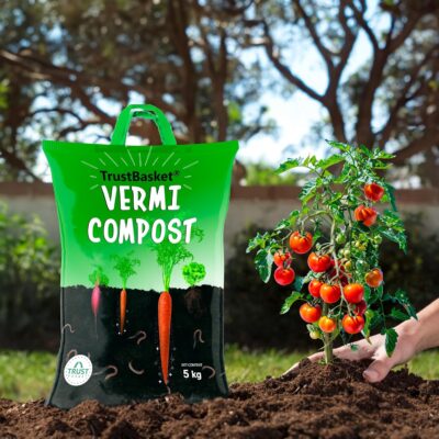 Vermicompost 10kg 100% Natural Organic Fertilizer for Plants, Nutrient-Rich Compost for Home Garden | Improves Plant Health, Water Retention & Soil Quality | Ideal for All Gardening Needs