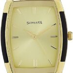 Sonata Analog Champagne Dial Men's Watch-NL7080YM02/NP7080YM02
