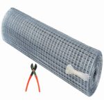 UV Stabilized 18 Guage Welding Wire Garden Fencing Iron Net Tree Guard Net Anti Bird Net_3 Feet Height X 10 Feet Length with 1 Cutter and 100 PVC Tags SP46