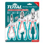 Total 3 PCS High Leverage Pliers, 30% More Efficient than normal pliers, Chrome Vanadium (Cr-V) High Durability THT2K0301S
