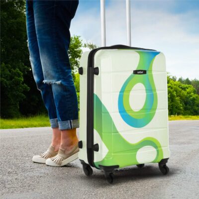 Safari Tiffany 77 Cms Large Check-in Trolley Bag Hard Case Polycarbonate 4 Wheels 360 Degree Wheeling System Luggage, Trolley Bags for Travel, Suitcase for Travel, Multicolour