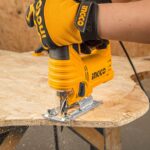 INGCO Jig Saw, Corded Saw, 570W | 800-3000rpm | 4 Step Pendulum Function | 5 Variable Speed Control Power Saw With 3pcs Saw Blades